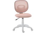 Sedia Da Ufficio Fortuna Lai Sedia Da Scrivania Ergonomica Con Schienale A Forma Di C, Regolabile In Altezza Rosa