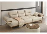 Elegante Divano Beige Di Design Imbottito A 3 Posti Per Soggiorno