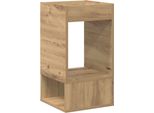 Vidaxl Tavolino Artisan In Rovere 30 X 30 X 56 Cm Materiale Ligneo