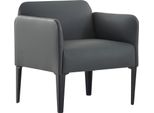 Moderno Divano A 2 Posti Grigio Elegante Poltrona In Pelle Set