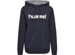 Hummel Hmlgo Cotone Logo Felpa Con Cappuccio Donna Navy Navy L