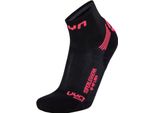 Uyn Run Superleggera Calze Da Corsa Donna Nero/Corallo 39-40