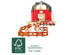 Small Foot World 10902 Fattoria Con Accessori, 19 Pezzi (1 Set)