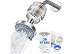 Filtro Per Doccia - Filtro A 36 Stadi - Per Acqua Dura - Vitamina C - Riduce Il Cloro E I Metalli Pesanti - Acciaio Inossidabile - - Grigio Chiaro