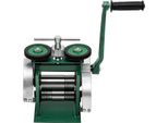 Laminatoio Per Gioielli - Laminatoio Manuale - Larghezza Rullo 120 Mm, Manovella, Per La Produzione Di Gioielli - Verde