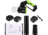 Soffiatore A Batteria - Motore Brushless - 37.000 Giri/Min - Velocità Dell'aria 50 M/S - 4 Livelli - 2 Batterie Incluse