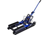Sollevatore Per Moto - Sollevatore Idraulico Per Moto - Portata 680 Kg - Mobile - 4 Rotelle - Blu