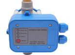 Pressostato Automatico Per Pompa Acqua - Regolatore Elettronico Pompa - 220-240 V - Pressione Di Inserzione 1,5 Bar - Max. 10 Bar - 1,1 Kw/10 A - Filettatura G1 - Blu