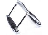 Impugnatura Parallela Per Macchina Con Cavi - Impugnatura Da Allenamento - Acciaio + Tpe, Impugnature In Gomma Antiscivolo, Per Allenamento Della Forza, Per Allenamento Della Schiena, Unisex - Argento