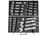 Set Di Chiavi A Cricchetto - Chiavi Combinate - 22 Pezzi - 6–32 Mm - Acciaio Al Cromo-Vanadio - Argento