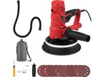 Levigatrice Per Cartongesso - Utensile Manuale - 850 W - Aspirazione Automatica Della Polvere - Velocità Regolabile Fino A 2600 Giri/Min - Platorello Da 180 Mm - Spina Ue Da 220 V - Rosso