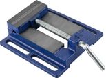 Morsa Per Macchine - Morsa Per Trapani - Larghezza Ganasce 10,2 Cm - Ghisa - Precisione - Ganasce Antiscivolo - Per Legno E Metallo - Blu