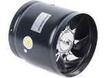 Ventilatore Da Canale - Ventilatore Assiale In Linea Per Aria Di Scarico - 150 Mm - 600 M³/H - 2800 Giri/Min - 40 W - 220 V - 7 Pale - Nero
