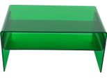Moderno Tavolino In Acrilico - Tavolino / Tavolino Da Salotto - 2 Ripiani - Tavolino Da Divano - Verde