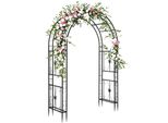 Fch Rosenbogen Pergola Da Giardino Arco In Metallo, 206 X 40,5 X 208 Cm, Per Piante Rampicanti