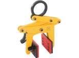 Morsetto Per Sollevamento Lastre - Sollevatore Per Lastre In Pietra - Capacità Di Carico 390 Kg - Apertura Regolabile 0-15 Mm - Per Lastre In Pietra/Calcestruzzo - Giallo
