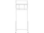 Scaffale Da Bagno - Scaffale Sopra Wc A 2 Ripiani - Regolabile - Multifunzionale - Salvaspazio - Plastica Pp - Bianco