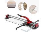 Tagliarelle Professionale - Manuale 800F - Lunghezza Di Taglio 80 Cm - Max 15 Mm - Rotella Di Taglio In Metallo Duro - Base In Alluminio Con Spugna - Batterie 2×AAA Incluse - 10 Kg - Rosso