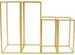 Set Di Supporti Per Fiori - Supporti Centrotavola Per Matrimoni - Set Da 4 - Ferro - Supporti A Colonna Per Decorazioni Da Tavola - Oro