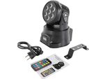 Luce Da Discoteca A Led - Testa Mobile - 105 W - Rgb - Controllo Dmx - Telecomando - Alimentazione Ca - Nero