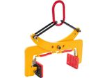 Sollevatore Per Lastre Di Marmo, Granito E Cemento - Pinza Di Sollevamento Per Lastre Di Pietra - Portata 280 Kg - Campo Di Serraggio 8-30 Cm - Impugnature Ergonomiche - 235 Acciaio Al Manganese/Pu - Giallo