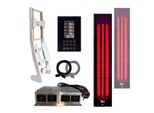 Set Radiatore A Infrarossi 1X Infrarotmed Max© 500W + 1X 750W + Icon 4 Touch + Schienale Per Cabina A Infrarossi Fai Da Te, Radiatore A Spettro Completo Da Incasso