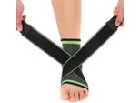 Jumada's - Fascia Per Caviglia - Fascia Regolabile Per Caviglia - Supporto Per Caviglia - Verde/Nero - Taglia M