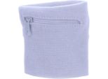 Jumada's - Fascia Antisudore - Bracciale - Fascia Antisudore Da Polso - Chiusura Con Cerniera - 8 X 8 Cm - Bianco