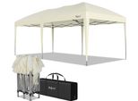 Gazebo Pieghevole Zelsius 3 X 6 M, Beige, Gazebo Pieghevole Pop-Up, Tenda Da Giardino, Tenda Per Feste Con Borsa