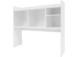 Organizer Da Scrivania - Scaffale Da Scrivania - Resistente Agli Urti - Facile Da Pulire - Dimensioni 91,4×23×80 Cm - Capacità Di Carico 30 Kg - Spessore Del Pannello 10 Mm - Pvc - Bianco