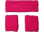 Jumada's – Set Di 3 Fasce Antisudore – Per Testa E Polsi – Fucsia