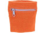 Jumada's - Fascia Antisudore - Bracciale - Fascia Antisudore Da Polso - Chiusura Con Cerniera - 8 X 8 Cm - Arancione