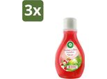 Air Wick – Deodorante Per Ambienti – Active Wick Lampone & Fiori – 375 Ml - Confezione Risparmio - 3 Pezzi