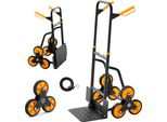Carrello Per Scale Pieghevole Vevor, Carrello Con Portata 200 Kg, Saliscale Con 6 Ruote E 2 Cinghie Di Fissaggio, Carrello Di Trasporto, Carrello Per Scale, Carrello Impilabile, Ideale Per La Casa, La Spesa E Il Magazzino
