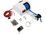 Verricello Per Barche - 12 V Elettrico - 20 Kg Di Forza Di Trazione - Telecomando Senza Fili - 30 M Di Cavo Di Ancoraggio - Resistente All'acqua Salata - Bianco