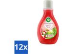 Air Wick – Deodorante Per Ambienti – Active Wick Lampone & Fiori – 375 Ml - Confezione Risparmio - 12 Pezzi