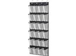 Borsa Porta Scarpe Da Appendere – Nero/Bianco – Organizer Per Scarpe – 24 Scomparti – Organizer Da Appendere Alla Porta – Contenitore Da Appendere