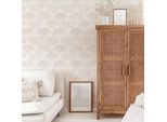 Carta Da Parati Adesiva Foglie Di Gingko Avorio In Vinile Lavabile E Rimovibile - 1 Rotolo 50X300 Cm - Decochic