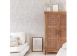 Carta Da Parati Adesiva Labirinto Grigio Cenere In Vinile Lavabile E Rimovibile - 1 Rotolo 50X300 Cm - Decochic
