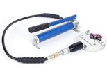 Pressa Idraulica Per Tubi Flessibili A/C - Set Di Utensili Per La Crimpatura Di Tubi Flessibili - 7 Matrici 6SRB/8/8-9SRB/10/10SRB/12/12SRB - Per Impianti Di Climatizzazione - Lavorazione Dei Metalli - Nero
