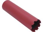 Punta Diamantata - Punta Per Carotaggio - Ø 112 Mm - Per Calcestruzzo, Mattoni, Malta, Pietra - Foratura - Rosso