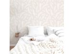 Carta Da Parati Adesiva Fogliame Avorio In Vinile Lavabile E Rimovibile - 1 Rotolo 50X300 Cm - Decochic