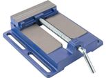 Morsa - Ghisa Per Carichi Pesanti - Impugnatura Girevole A 360° - Apertura 14,5 Cm - Per Foratura E Fresatura - Blu