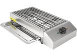 Griglia Elettrica - Griglia Da Tavolo 2600 W - Acciaio Inossidabile - Rivestimento Antiaderente - Termostato Regolabile - Per 5-10 Persone - Facile Da Montare