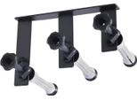 Sistema Di Sfondo Per Studio Fotografico - Supporto A Parete A 3 Rulli - Manuale Con Catena - 6 Nuclei Di Espansione + 3 Catene - Per Tubi Ø 4,8 Cm - Distanza Tra I Ganci 9 Cm - Nero/Bianco