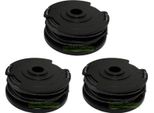 3 Bobine Di Filo Per Greenworks 2101602A ST40B410 STBA40B210 BST4000 / 2900719