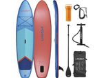 Tavola Sup Gonfiabile - Set Stand Up Paddle Board - Spessore 15 Cm - Pagaia Regolabile - Pompa Inclusa - Per Adulti - Blu