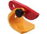 Pinza Per Sollevamento Lastre - Orizzontale - Capacità Di Carico 1,5 T / 1500 Kg - Per Lamiere Di Acciaio E Lastre Metalliche - Rosso