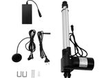 Azionamento Lineare - Motore Elettrico Di Sollevamento - Forza Di Sollevamento 6000 N - Corsa 230 Mm - 220 V Ca - Spina Ue - 60 W - Lega Di Alluminio - Argento