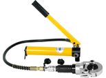 Pinza Idraulica - Pinza Per Tubi Da 6 T - 9 Ganasce Di Pressatura - Profilo A V - 12–28 Mm/Th16–32 - Per Tubi In Pex/Rame/Alluminio - Giallo